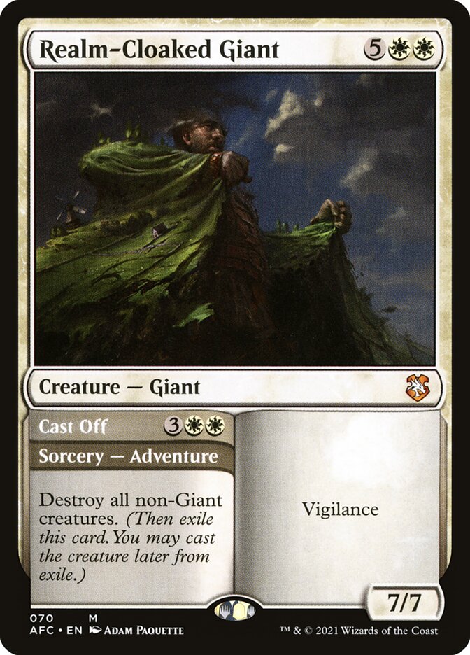 Realm-Cloaked Giant // Cast Off 70/62 (Commander: Adventures in the Forgotten Realms)  | Good Games Morley