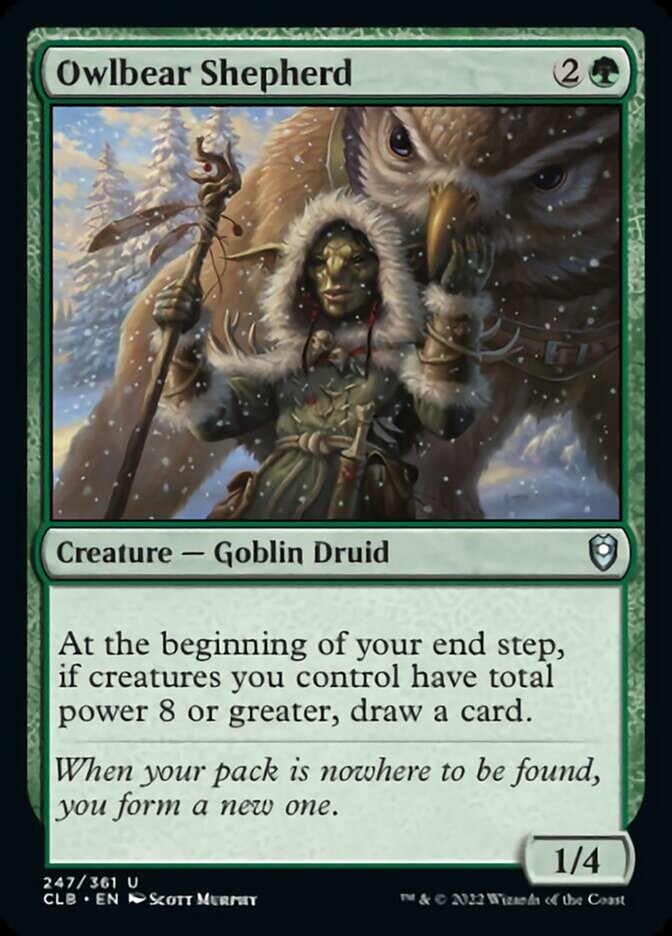 Owlbear Shepherd [Commander Legends: Battle for Baldur's Gate] | Good Games Morley