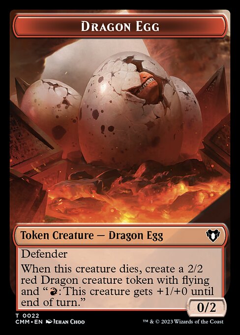 City's Blessing // Dragon Egg Double-Sided Token [Commander Masters Tokens] | Good Games Morley