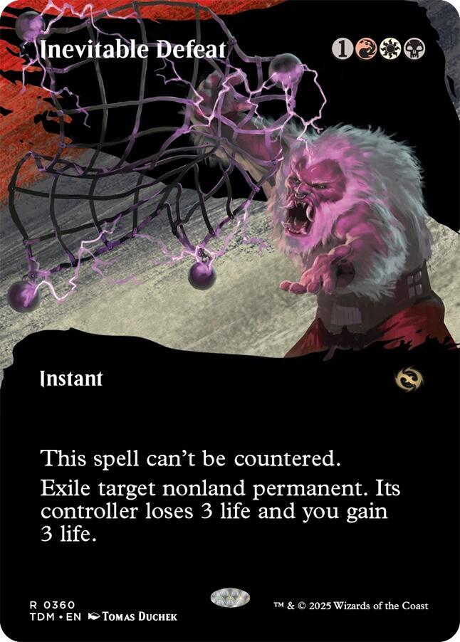 Inevitable Defeat 360/291 (Tarkir: Dragonstorm)  - Borderless | Good Games Morley
