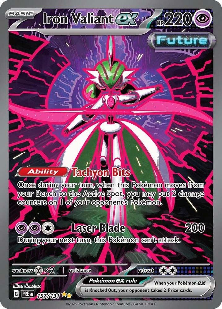 Iron Valiant ex (157/131) [Scarlet & Violet: Prismatic Evolutions] | Good Games Morley