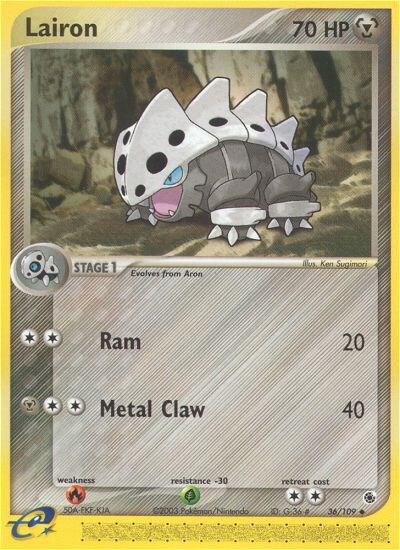 Lairon  36/109 (EX Ruby and Sapphire)  | Good Games Morley