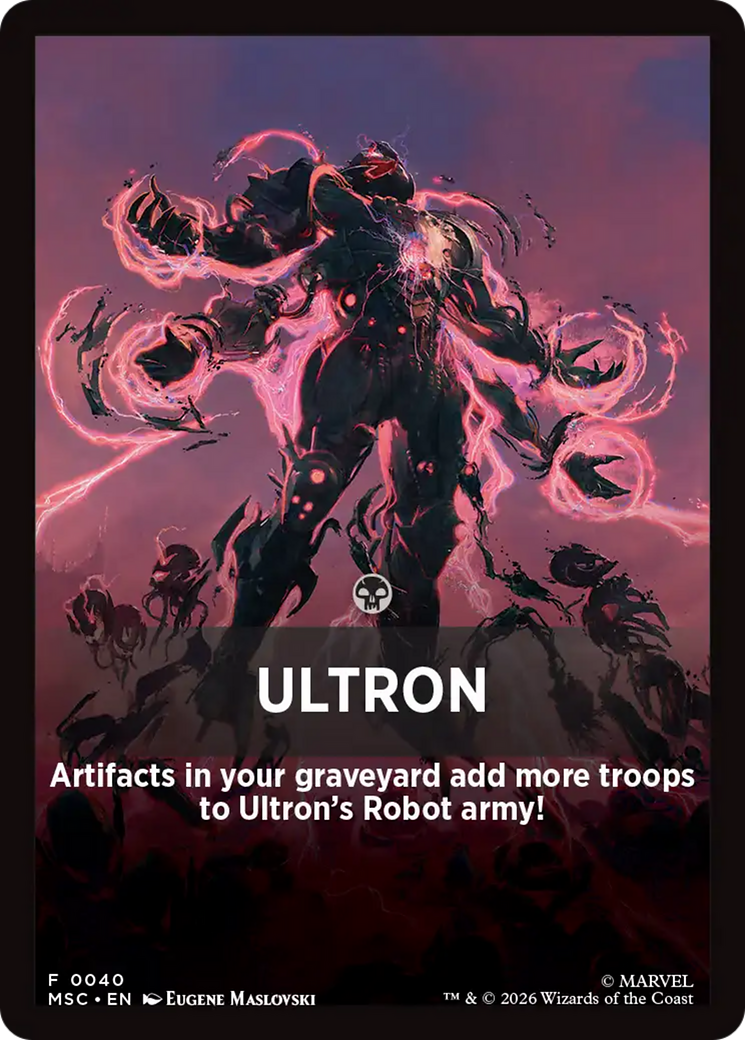 Ultron Theme Card [Marvel Super Heroes Commander] | Good Games Morley