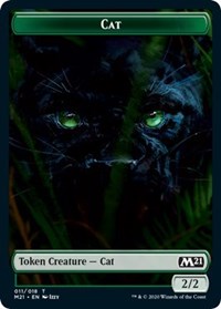 Cat (011) // Zombie Double-Sided Token [Core Set 2021 Tokens] | Good Games Morley