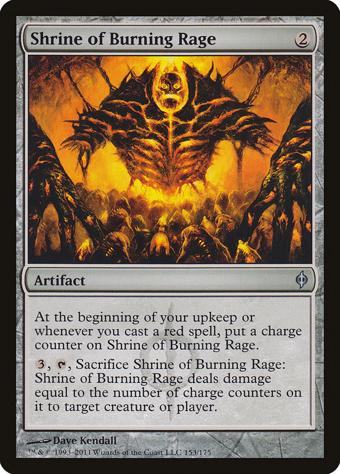 Shrine of Burning Rage 153/175 (New Phyrexia)  - Foil | Good Games Morley