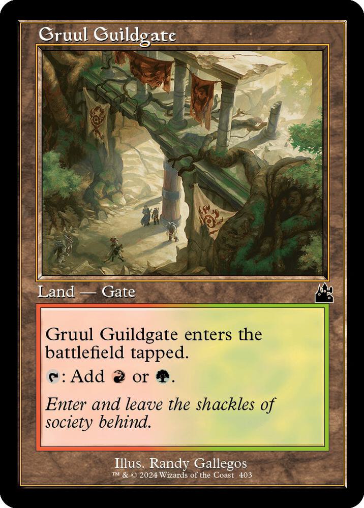 Gruul Guildgate 403/291 (Ravnica Remastered)  - Retro Foil | Good Games Morley