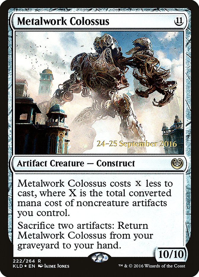 Metalwork Colossus [Kaladesh Prerelease Promos] | Good Games Morley