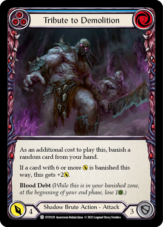 Tribute to Demolition (Blue) [DTD129] (Dusk Till Dawn)  Rainbow Foil | Good Games Morley