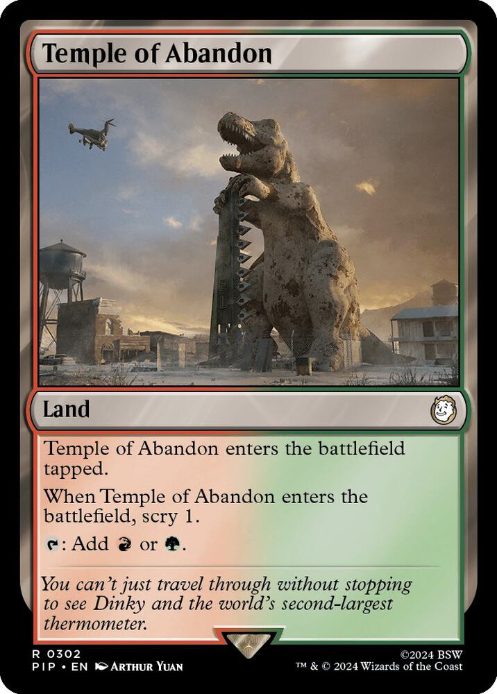 Temple of Abandon 302/326 (Universes Beyond: Fallout)  | Good Games Morley