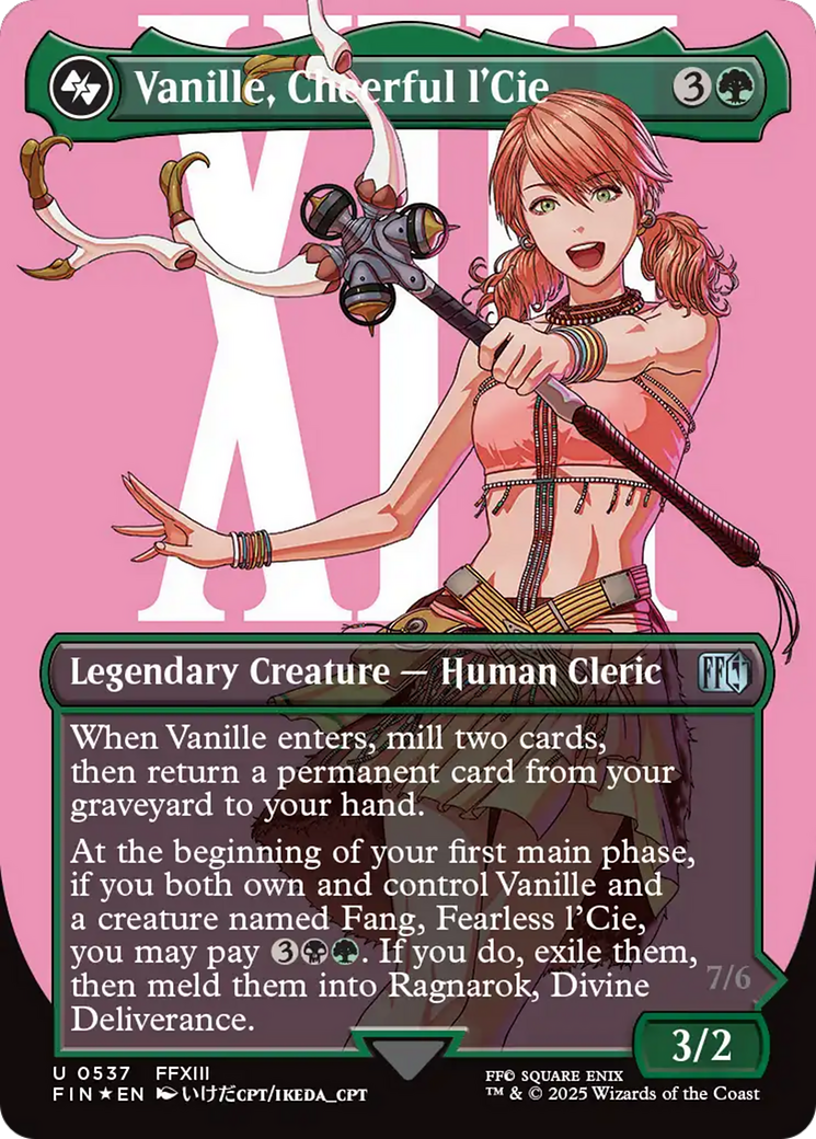 Vanille, Cheerful l'Cie // Ragnarok, Divine Deliverance (Borderless) (Surge Foil) [FINAL FANTASY] | Good Games Morley
