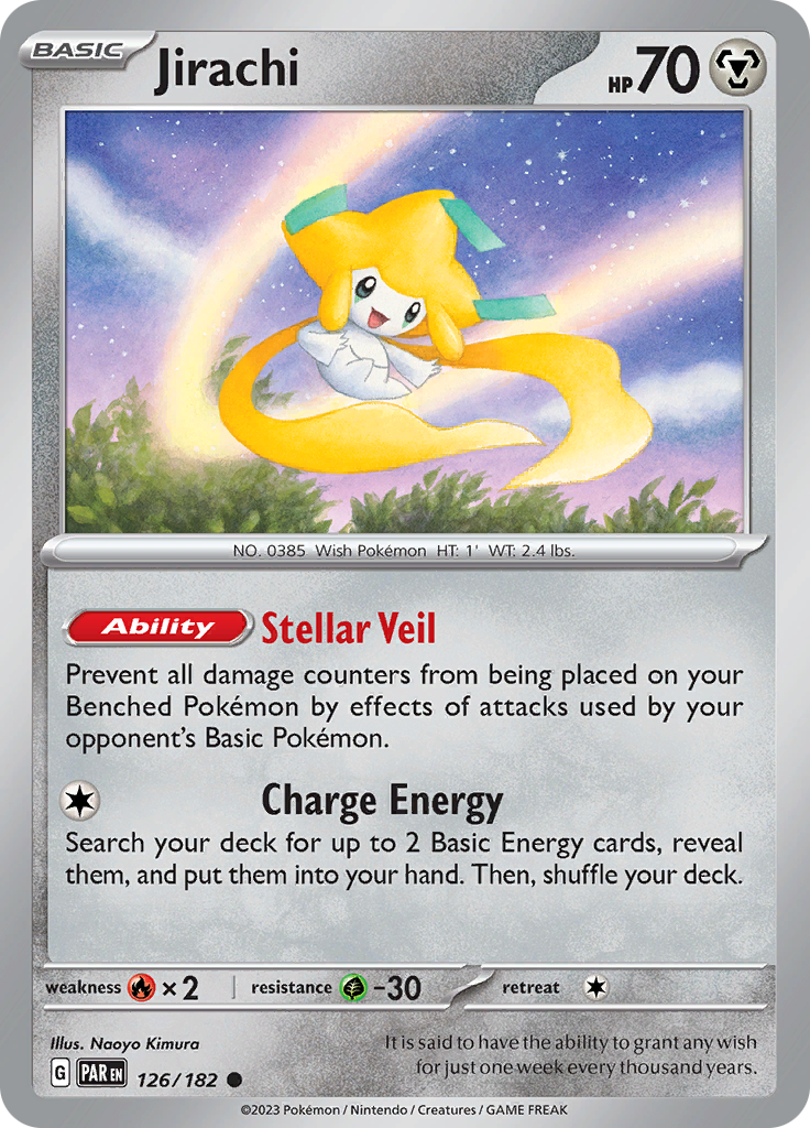 Jirachi (126/182) [Scarlet & Violet: Paradox Rift] | Good Games Morley