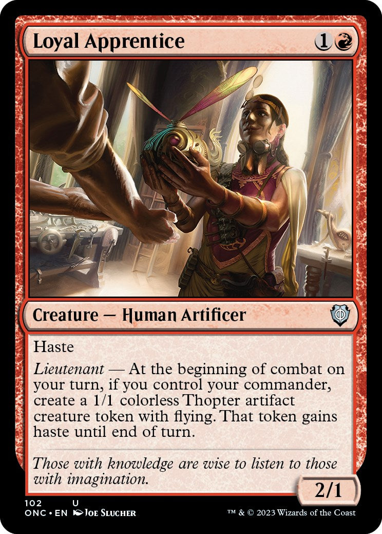 Loyal Apprentice [Phyrexia: All Will Be One Commander] | Good Games Morley