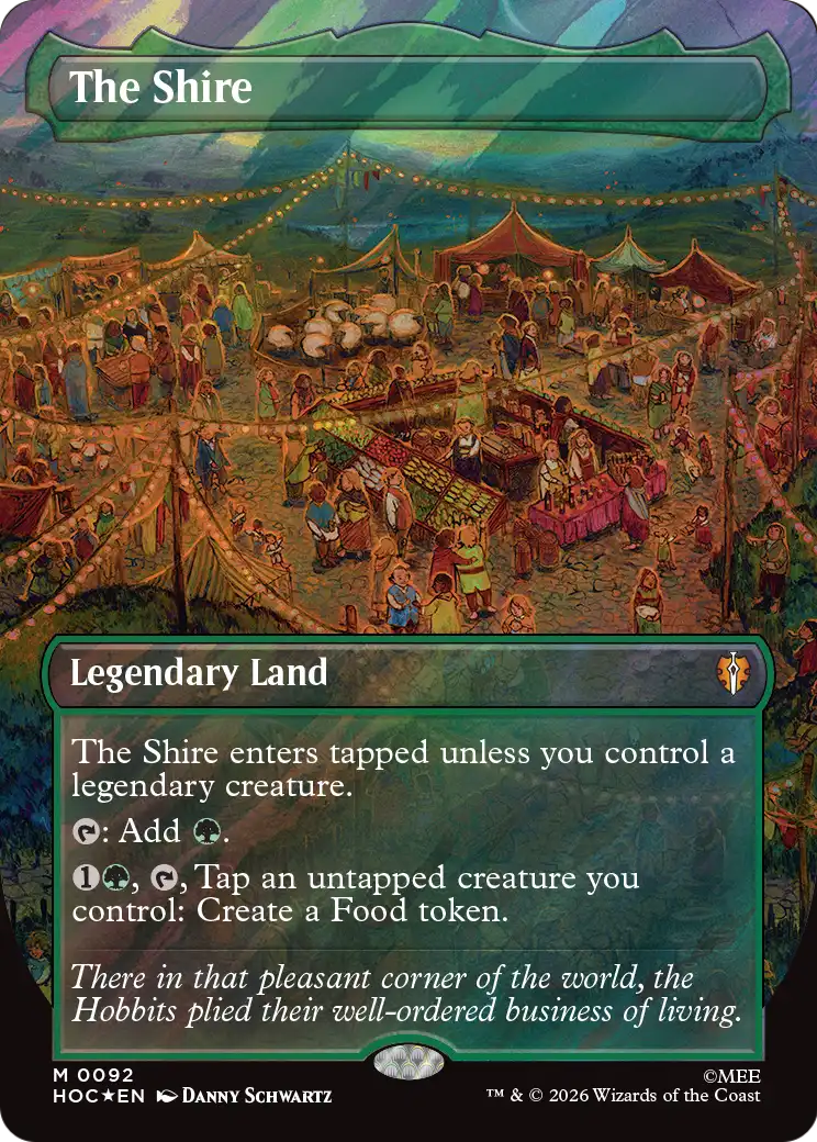 The Shire (Borderless) (Surge Foil) [The Hobbit: Eternal-Legal] | Good Games Morley