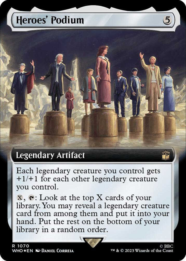 Heroes' Podium 1070/331 (Universes Beyond: Doctor Who)  - Extended Art Surge Foil | Good Games Morley