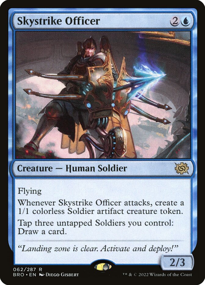 Skystrike Officer 62/287 (The Brothers' War)  - Foil | Good Games Morley