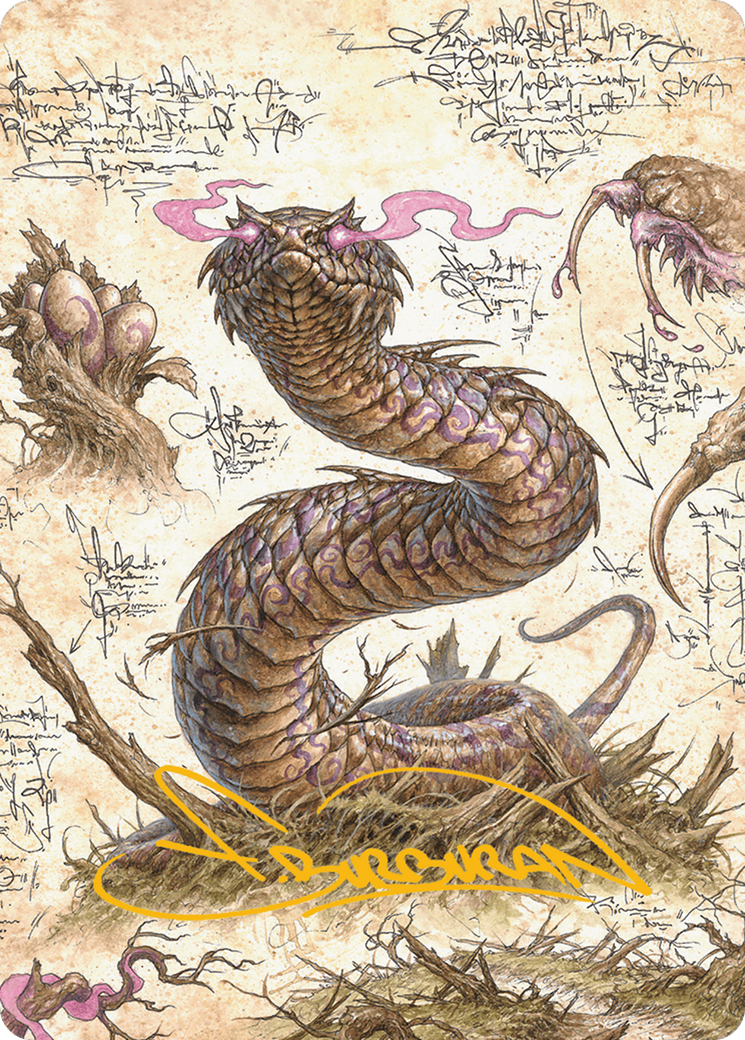 Rottenmouth Viper Art Card (Gold-Stamped Signature) [Bloomburrow Art Series] | Good Games Morley
