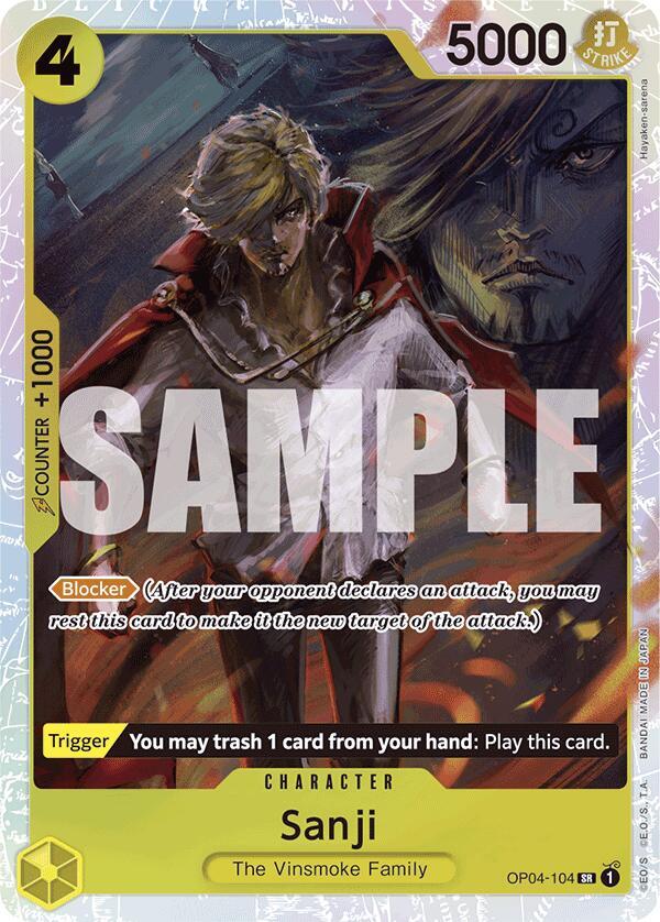 Sanji (Reprint) OP04-104 (Premium Booster -The Best-)  - Foil | Good Games Morley
