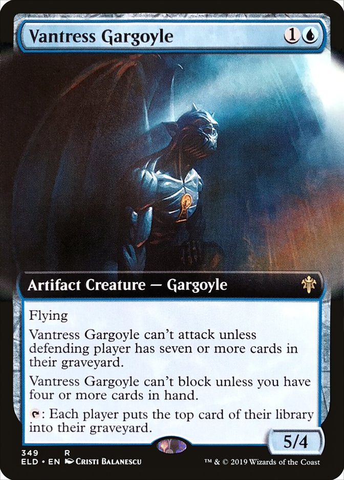 Vantress Gargoyle (Extended Art) [Throne of Eldraine] | Good Games Morley