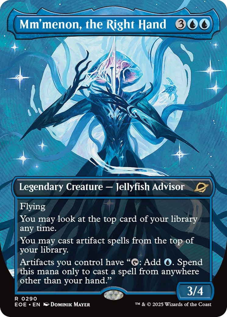 Mm'menon, the Right Hand (Borderless) [Edge of Eternities] | Good Games Morley