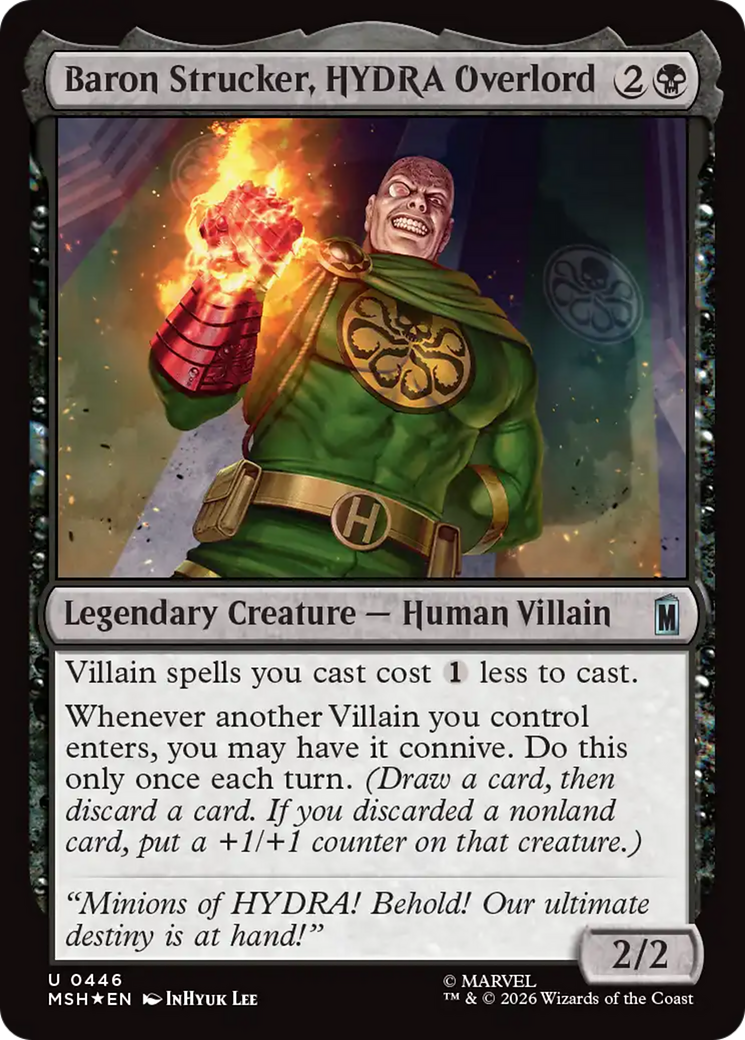 Baron Strucker, HYDRA Overlord (Surge Foil) [Marvel Super Heroes] | Good Games Morley