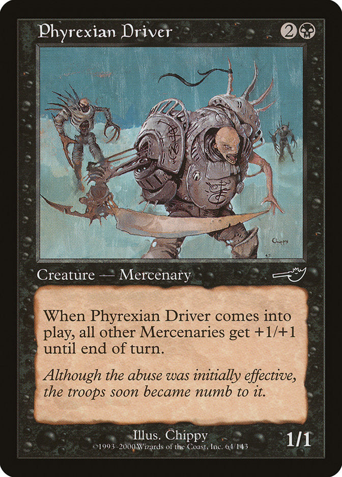 Phyrexian Driver 64/143 (Nemesis)  - Foil | Good Games Morley