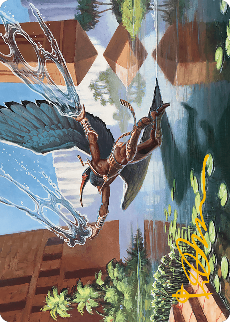 Nadu, Winged Wisdom Art Card (Gold-Stamped Signature) [Modern Horizons 3 Art Series] | Good Games Morley