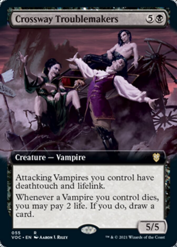 Crossway Troublemakers (Extended Art) [Innistrad: Crimson Vow Commander] | Good Games Morley