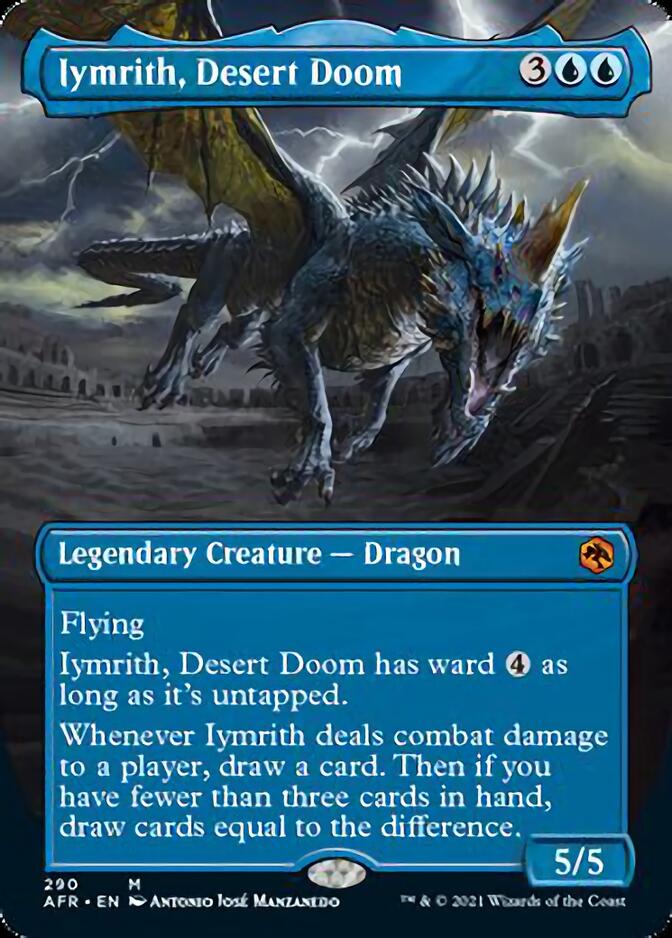 Iymrith, Desert Doom (Borderless Alternate Art) [Dungeons & Dragons: Adventures in the Forgotten Realms] | Good Games Morley