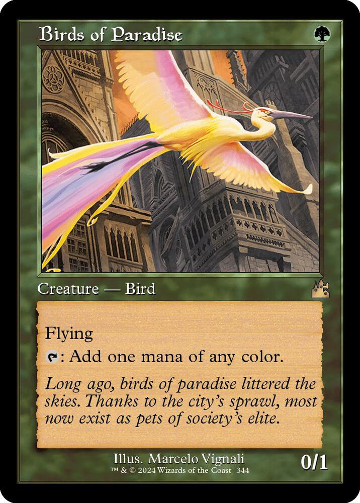 Birds of Paradise 344/291 (Ravnica Remastered)  - Retro | Good Games Morley