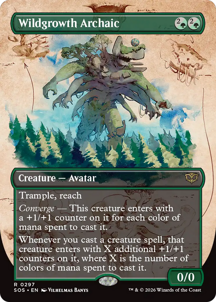 Wildgrowth Archaic (Borderless) [Secrets of Strixhaven] | Good Games Morley