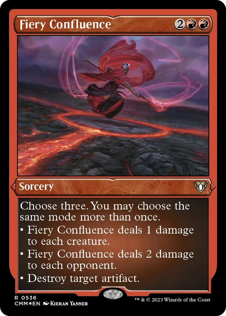 Fiery Confluence (Foil Etched) [Commander Masters] | Good Games Morley