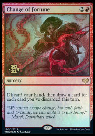 Change of Fortune [Innistrad: Crimson Vow Prerelease Promos] | Good Games Morley