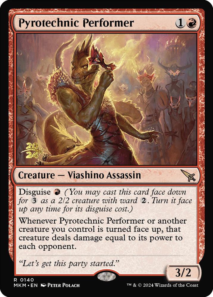 Pyrotechnic Performer 140s/182 (Prerelease Cards)  - Foil | Good Games Morley