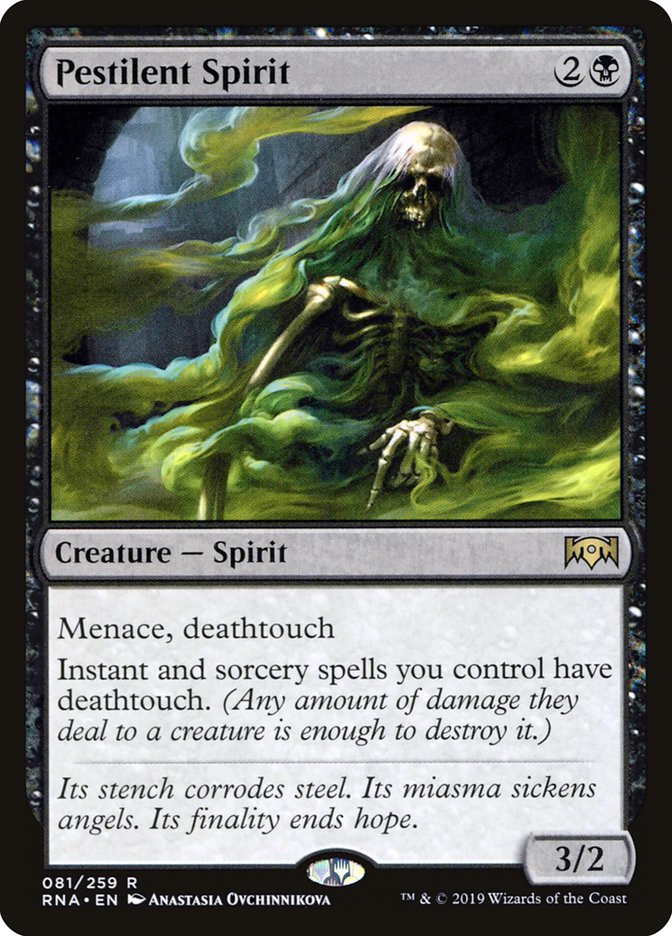 Pestilent Spirit 81/259 (Ravnica Allegiance)  - Foil | Good Games Morley