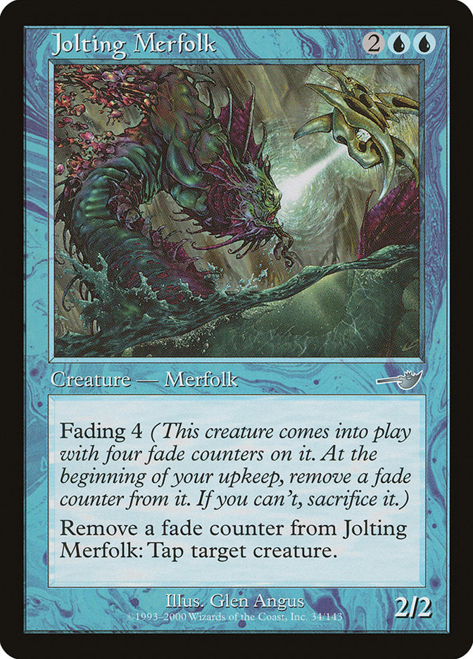 Jolting Merfolk 34 (Nemesis)  - Foil | Good Games Morley