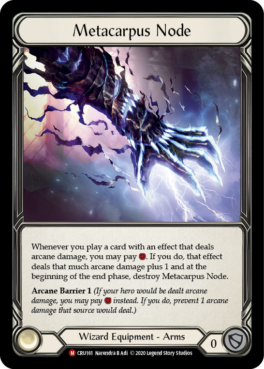 Metacarpus Node [CRU161] (Crucible of War)  1st Edition Cold Foil | Good Games Morley