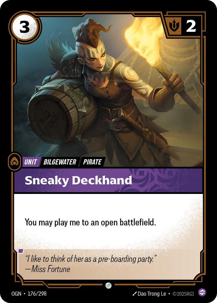 Sneaky Deckhand 176/298 (Origins)  - Foil | Good Games Morley