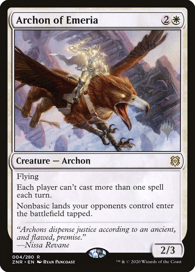 Archon of Emeria (Promo Pack) [Zendikar Rising Promos] | Good Games Morley