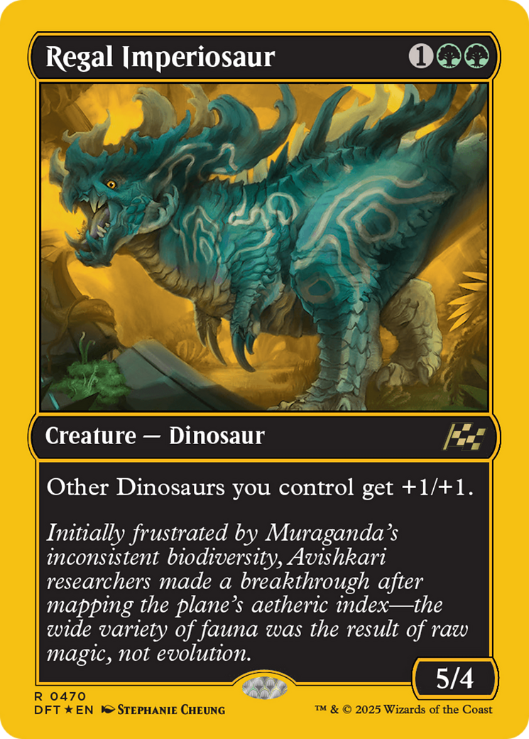 Regal Imperiosaur (First-Place Foil) [Aetherdrift] | Good Games Morley