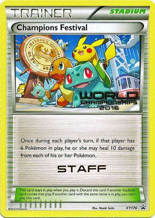 Champions Festival 2016 Staff (XY176) [XY: Black Star Promos] | Good Games Morley