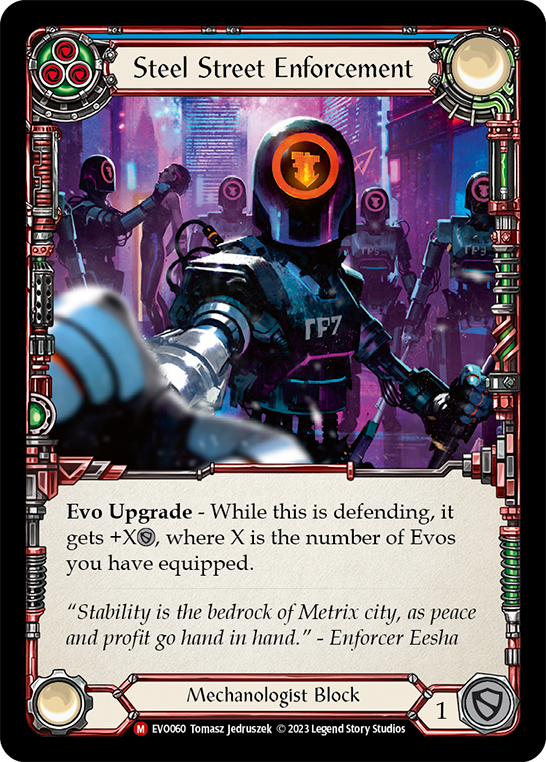 Steel Street Enforcement [EVO060] (Bright Lights)  Rainbow Foil | Good Games Morley