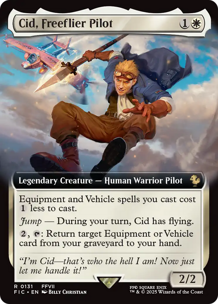 Cid, Freeflier Pilot (Extended Art) [FINAL FANTASY Commander] | Good Games Morley