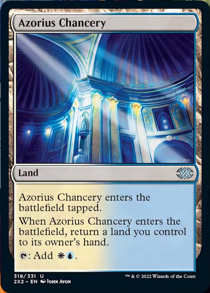 Azorius Chancery [Double Masters 2022] | Good Games Morley