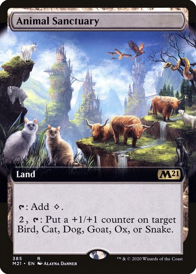 Animal Sanctuary 385/274 (Core Set 2021)  - Extended Art Foil | Good Games Morley