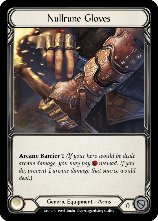 Nullrune Gloves [ARC157-C] (Arcane Rising)  1st Edition Normal | Good Games Morley