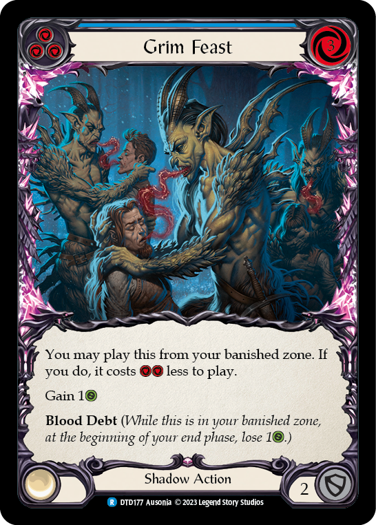 Grim Feast (Blue) [DTD177] (Dusk Till Dawn)  Rainbow Foil | Good Games Morley