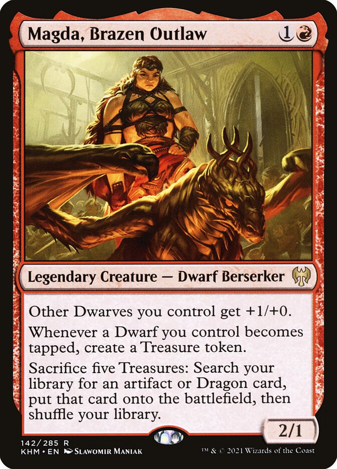 Magda, Brazen Outlaw 142 (Kaldheim)  - Foil | Good Games Morley