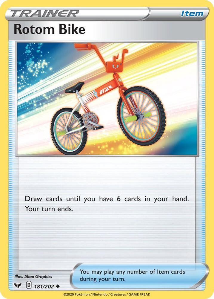 Rotom Bike 181/202 (SWSH01: Sword & Shield Base Set)  | Good Games Morley