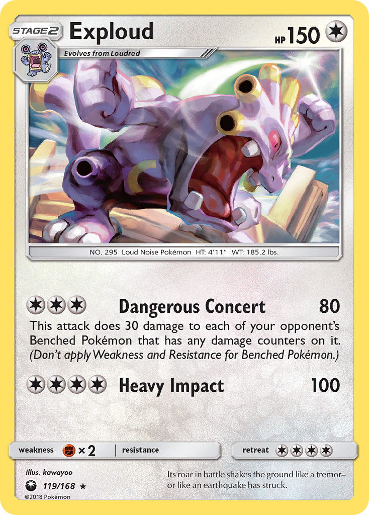 Exploud (119/168) [Sun & Moon: Celestial Storm] | Good Games Morley