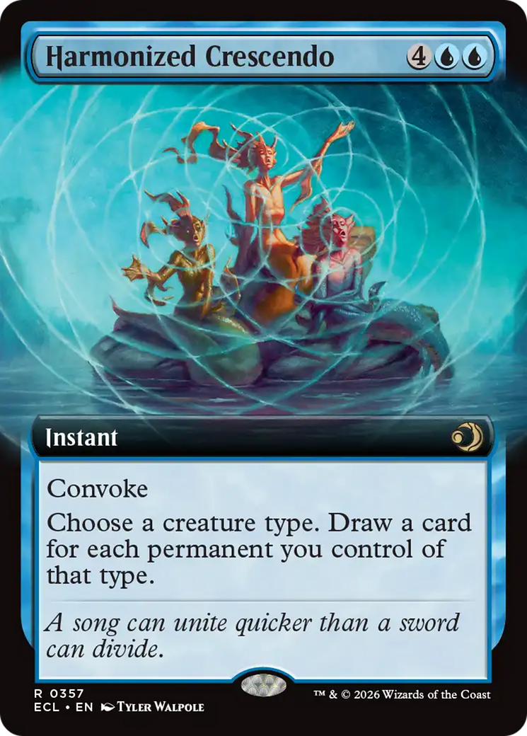 Harmonized Crescendo (Extended Art) [Lorwyn Eclipsed] | Good Games Morley